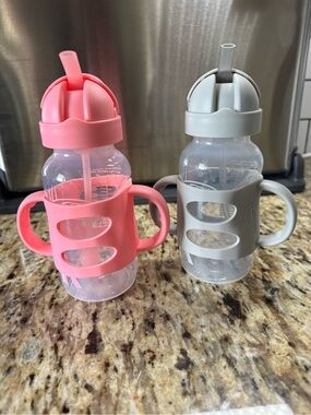 Dr. Brown's Milestones Wide-Neck Sippy Straw Bottle